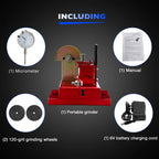 Electric Engine Piston Ring Filer Grinder for Proform 66765 (2-Wheels, 120 Grit)