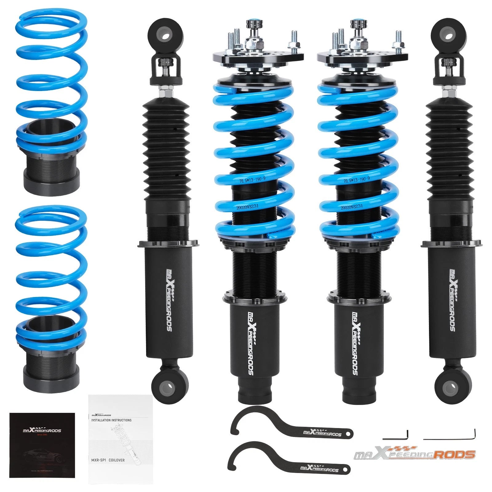 Coilover Adjustable Damper Shock + Spring for Mazda Mazda6 (2003–2007)