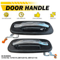 2X Rear Exterior Door Handle for Chevy Suburban Avalanche 1500 2500 (2000–2006)