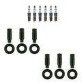 Set of 6 Denso Iridium Spark Plugs & NGK Coil Boots for Mazda Tribute (2009–2011)