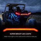 Smoke Rear LED Tail Light for Polaris RZR XP/XP 4 1000 (2019–Present)