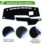 Dashboard Dash Cover Mat for Suzuki Solio (2021–2024) Black Blue Set
