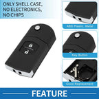 2X Keyless Entry Remote Key Shell Case for Mazda CX-7, CX-9 (2006–2012)