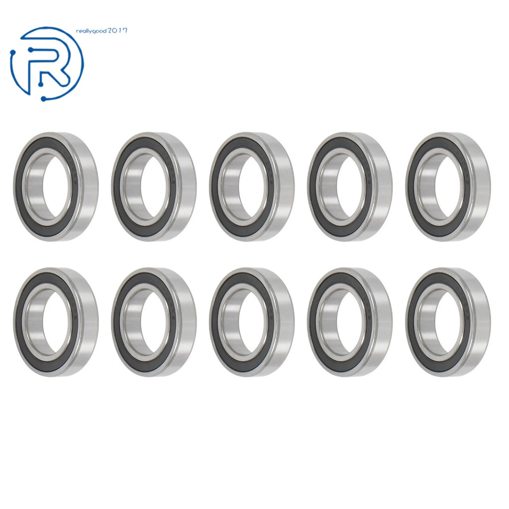 2X Rubber Sealed Deep Groove Ball Bearing 6008-2RS 40mm ID 68mm OD