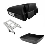 Matte Chopped Trunk Backrest Rack for Harley Touring Street Glide (2014–2026)