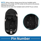 Headlight Switch for Ford Expedition (2002–2006) No.2L1Z11654CAA, 4L1Z11654CAA, 1S3649