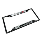 License Plate Frame for Dodge Charger Black Licensed (2006–2014)