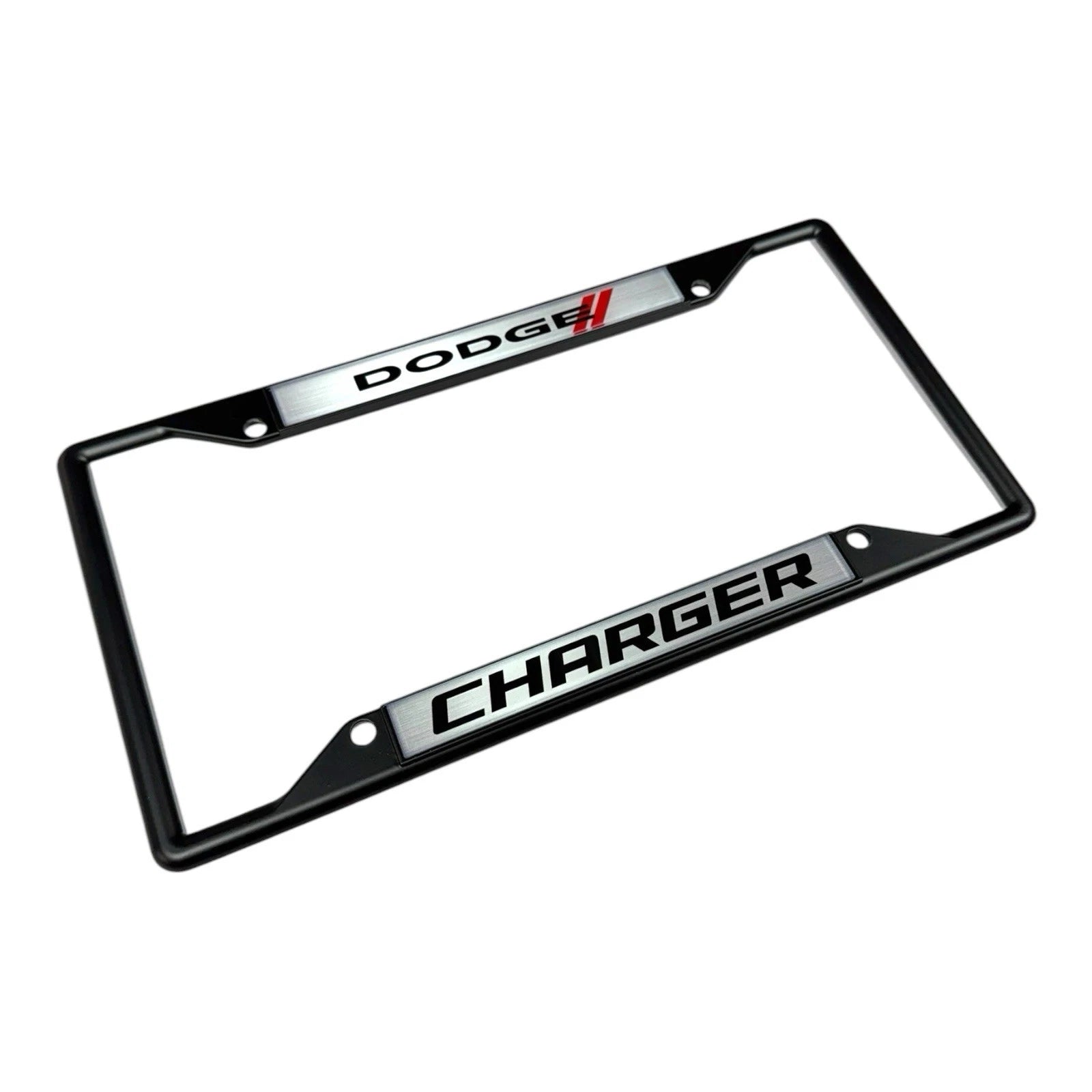 License Plate Frame for Dodge Charger Black Licensed (2006–2014)