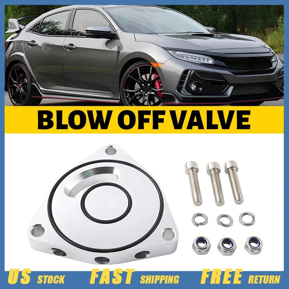 Blow Off Valve Plate Spacer for Honda Civic Turbo (2015–2021) BOV Billet Silver