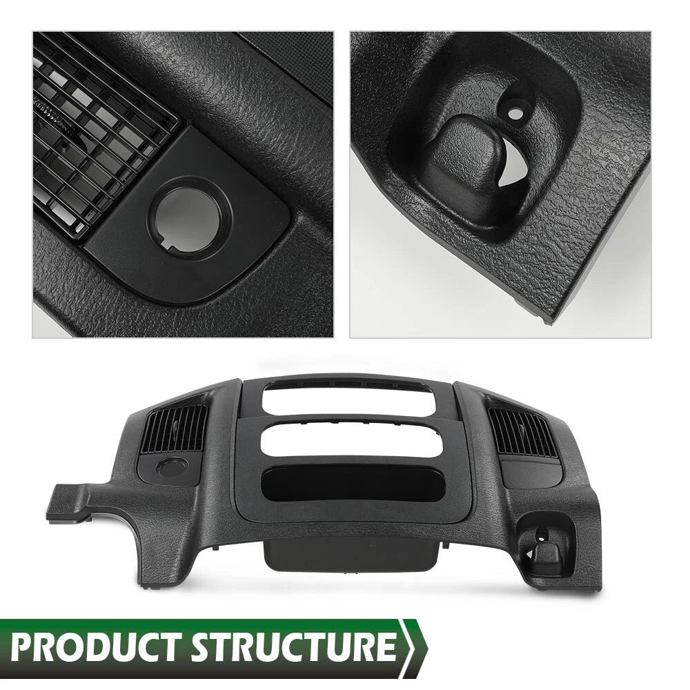Dash Radio Bezel Climate Trim Panel for Dodge Ram 1500 2500 3500 (2002–2005)