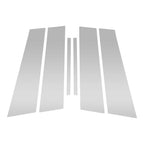 6 Pcs Silver Tone Pillar Window Trim for Chevy Cruze (2016-2019)