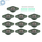 Set of 10 Pillow Block Bearings for UCFL206-20 (Self-Aligning)