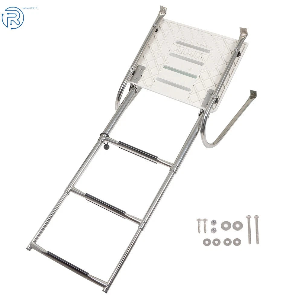 3-Step Stainless Steel Ship Ladder with Platform