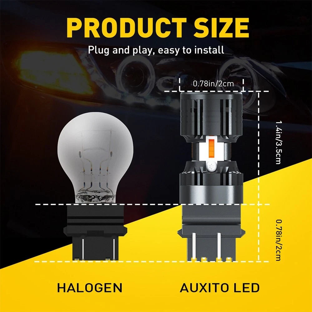 Set of 2 LED Brake Tail Stop Light Bulbs for Make Model (YYYY–YYYY)