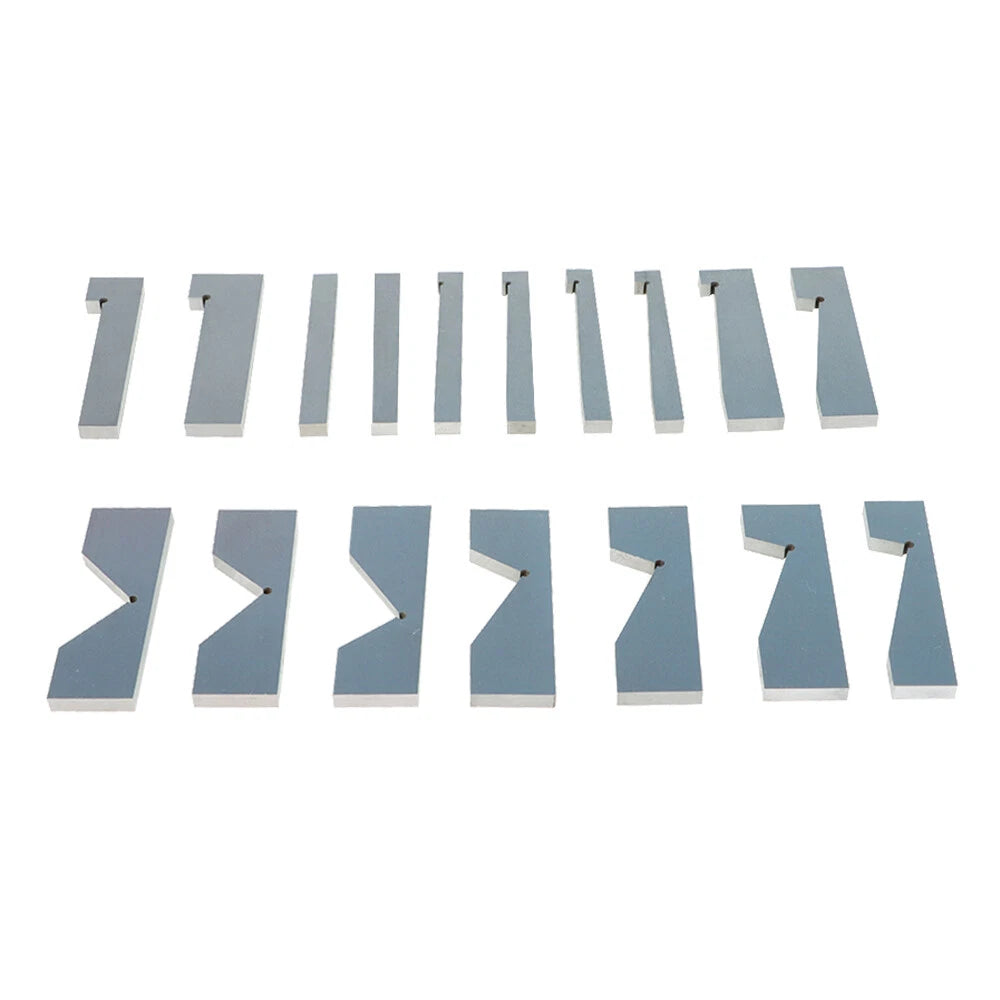 Set of 17 Angle Blocks for Precision Measurement (0.0003 inch)