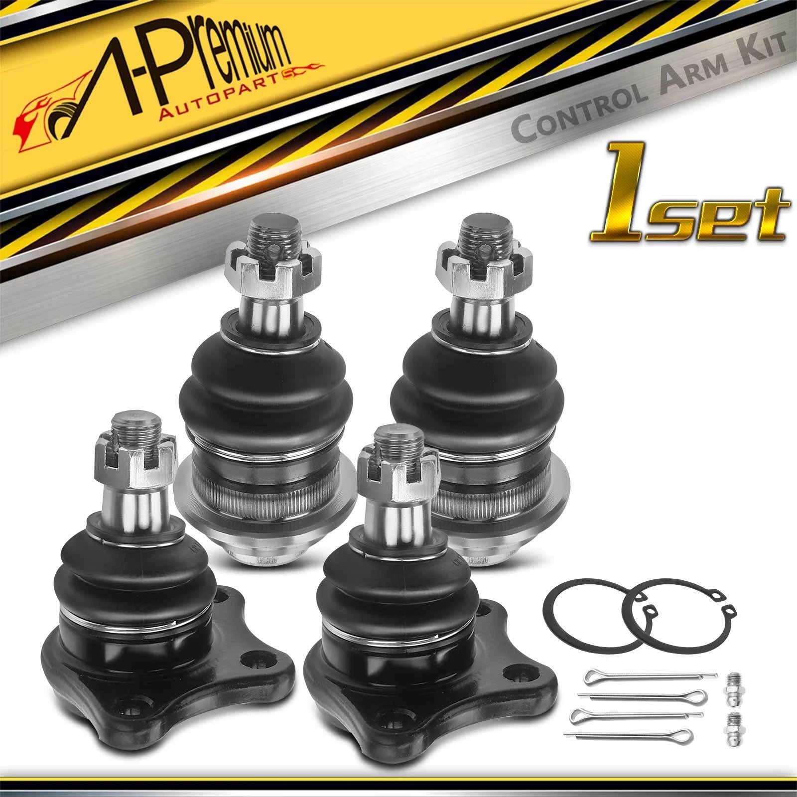 Set of 4 Front Ball Joints for Dodge Ram 50 (1983–1993)