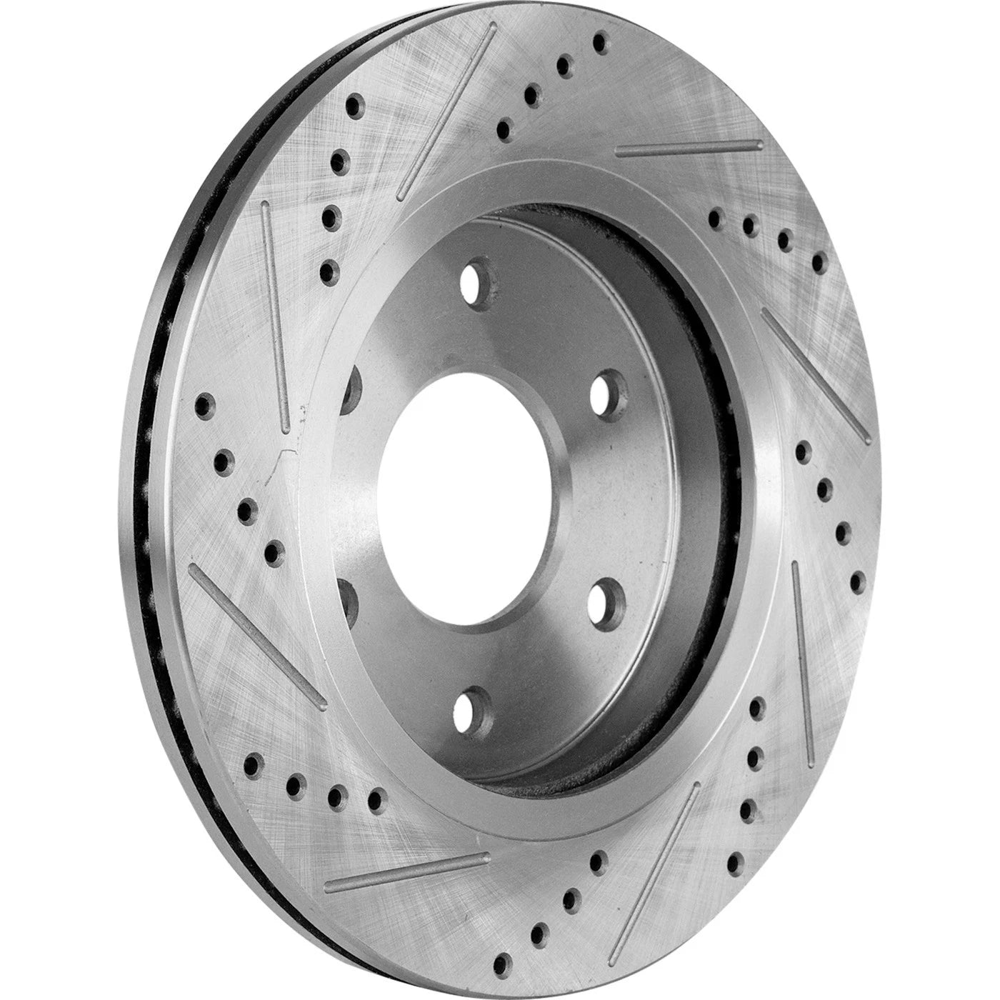 Disc Brake & Pad Kit for Nissan Armada (2006) Cross-drilled Slotted
