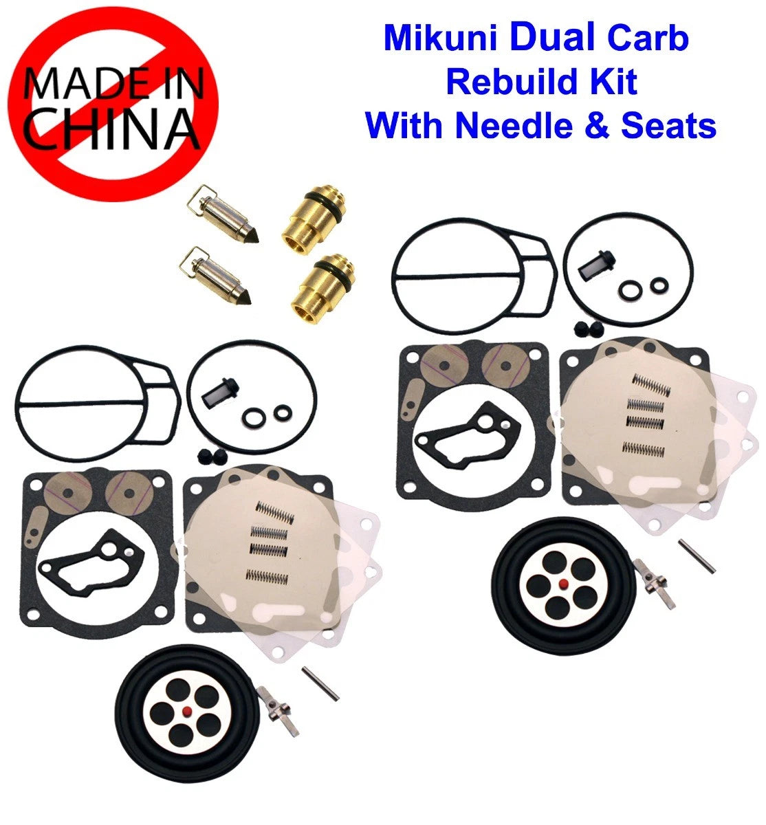 Dual Mikuni Super BNI SBNI Carburetor Rebuild Kit for SeaDoo GSX GTX XP (947–951)