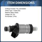 Fuel Injector No. 06164-P2J-000 for Honda Civic EX (1996–1998) 1.6L Black