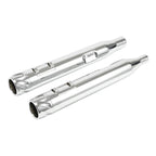 4" Chrome Slip-On Straight Mufflers for Harley Touring (2017–2025) 24