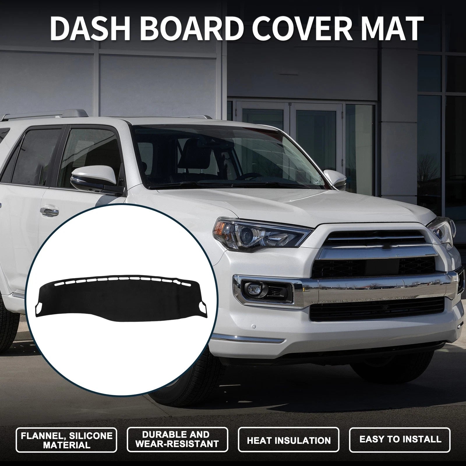 Set of 1 Dashboard Dash Cover Mat for Mercedes S-Class W222 (2014–2020)