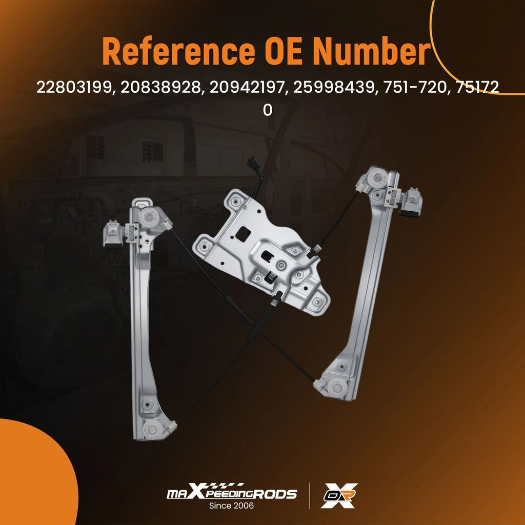 Front Left Window Regulator with Motor for Chevrolet Equinox GMC Sierra (2010-2011)