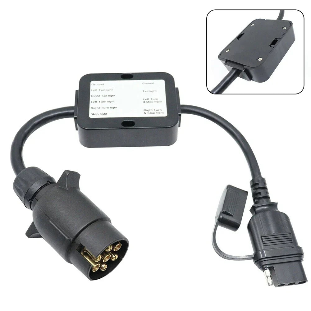 Trailer Light Converter 7Pin to 4Way Flat for European Vehicles