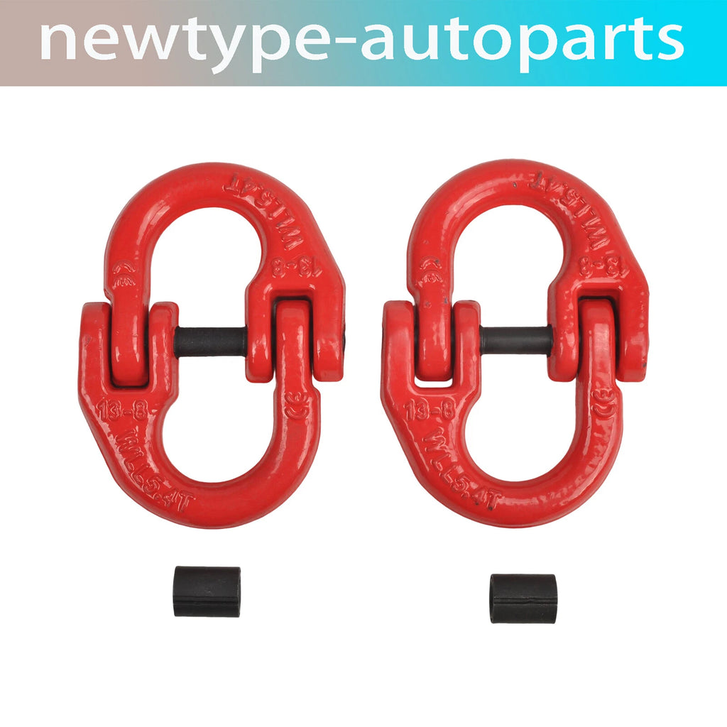 2X 1/2" Tow Hitch Hammer Lock Chain Connector Coupling Link 12000lbs