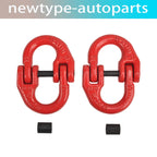 2X 1/2" Tow Hitch Hammer Lock Chain Connector Coupling Link 12000lbs