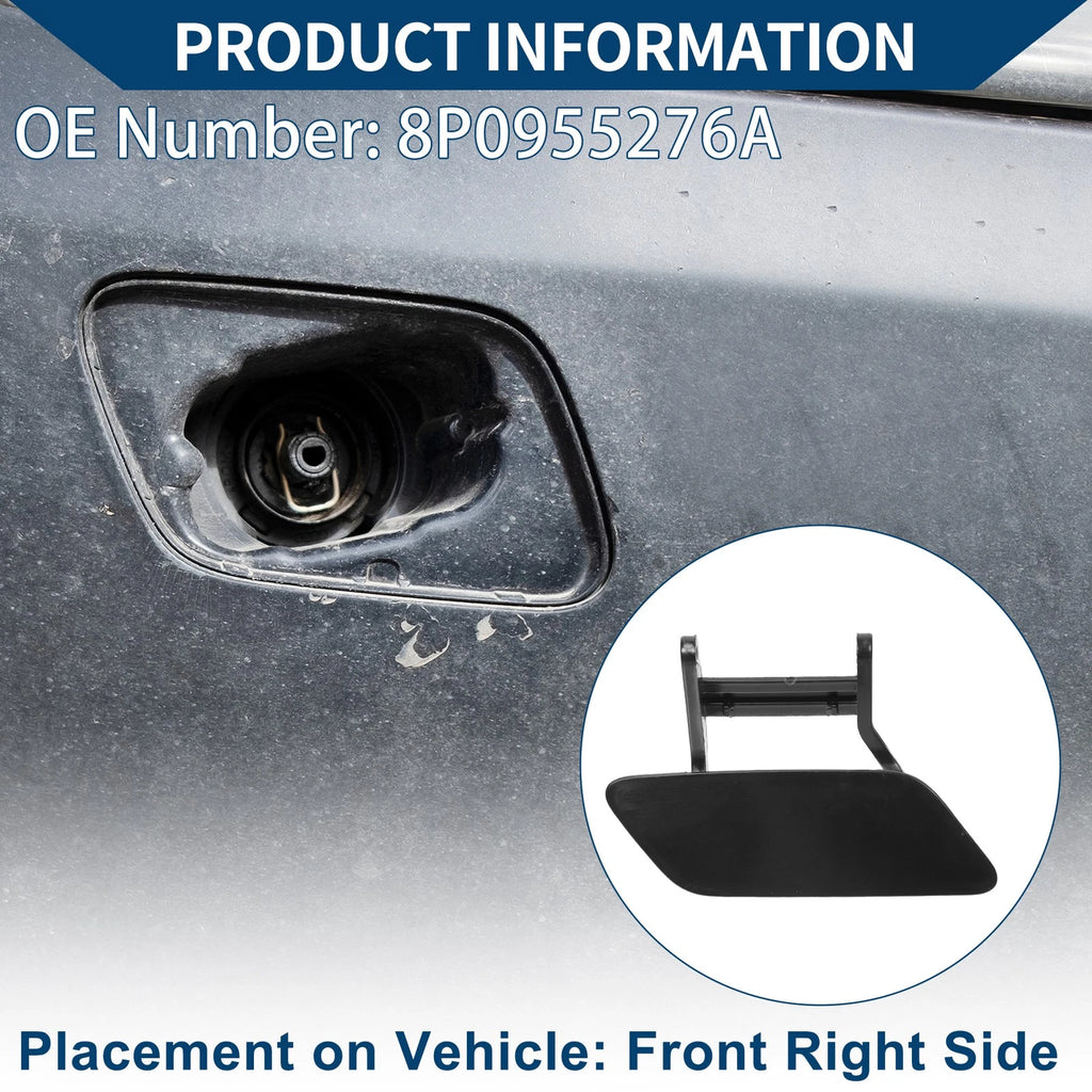 Front Right Washer Nozzle Cover Cap for Audi A3 (2008–2014) 1 Pcs