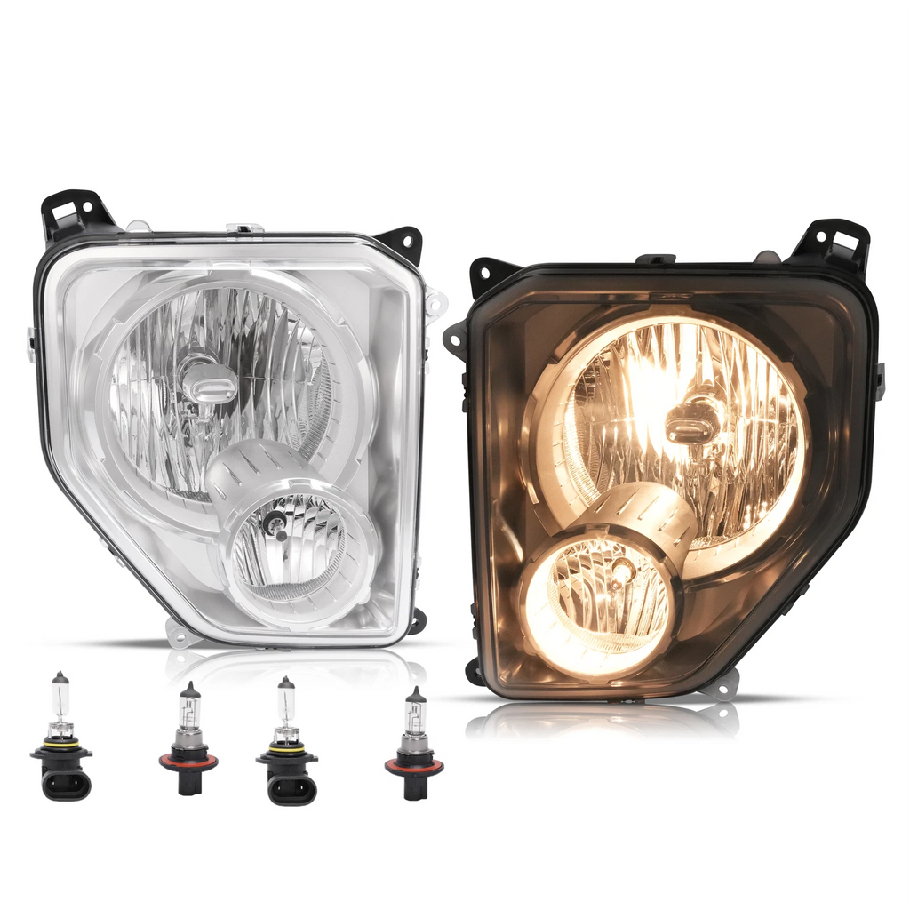 Halogen Headlight Set with Fog Light for Jeep Liberty (2008–2012)