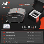 Front & Rear Disc Rotors & Brake Pads for Chevrolet Camaro