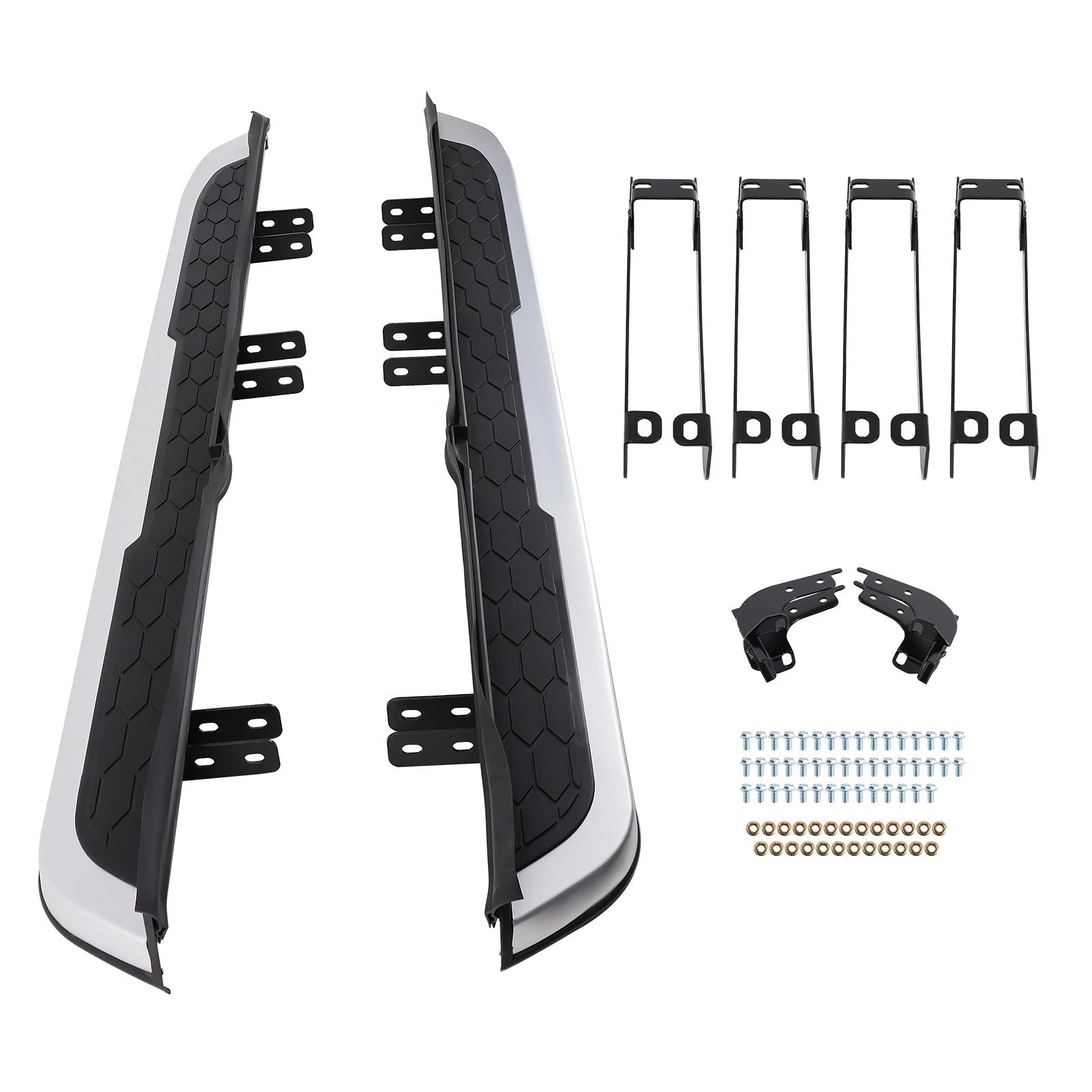 Running Board Side Step Bars for Honda CR-V (2017–2022) Black Silver