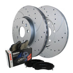 Front Brake Kit 321mm Drilled Disc Rotors & Bosch Ceramic Pads for Buick Chevy GMC