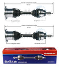 Set of 2 Front CV Axle Shafts for F-150, Lincoln Navigator, Mark LT (4WD)