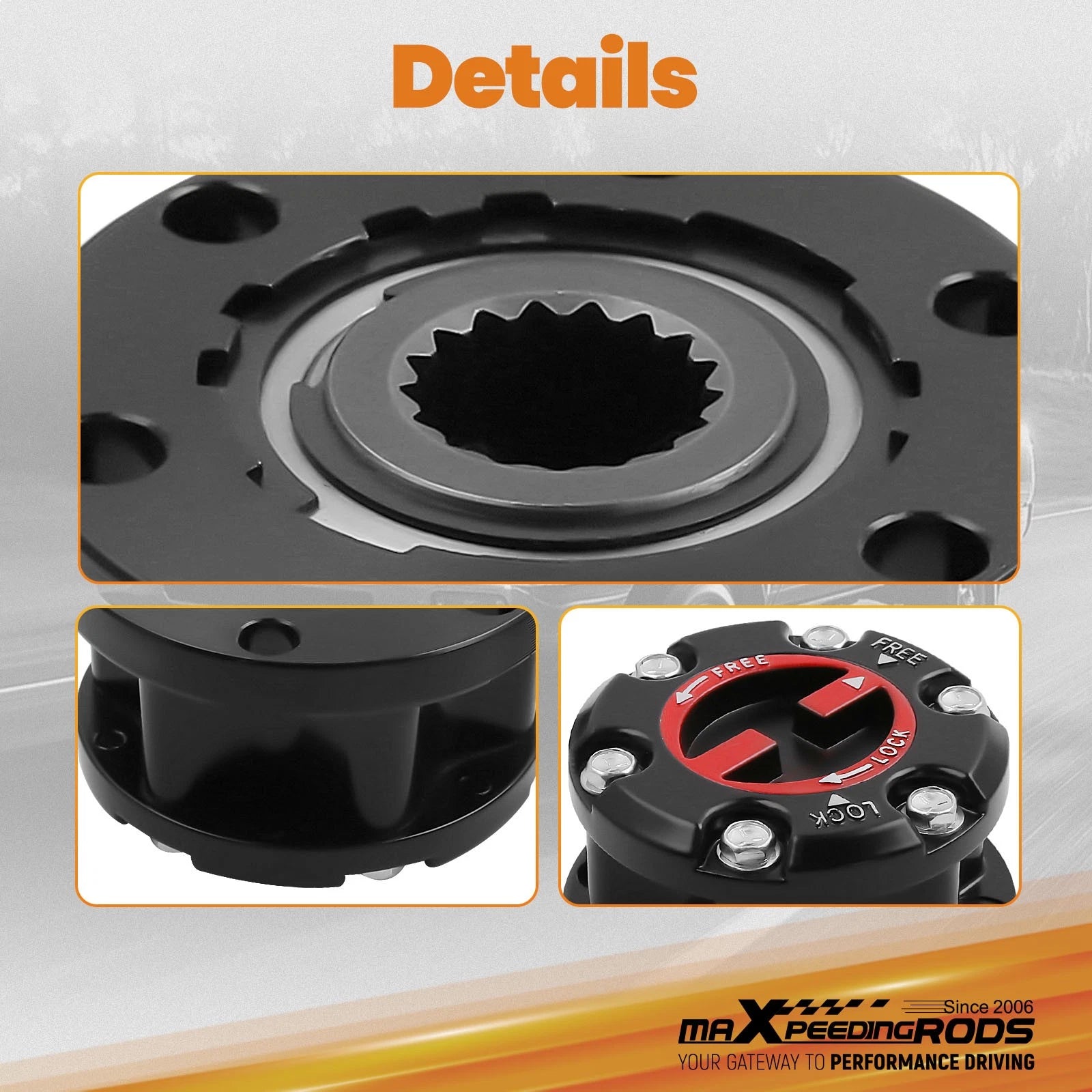 Front Manual Locking Hub for Isuzu Trooper Rodeo (1987–1993) 8-97113446-PT