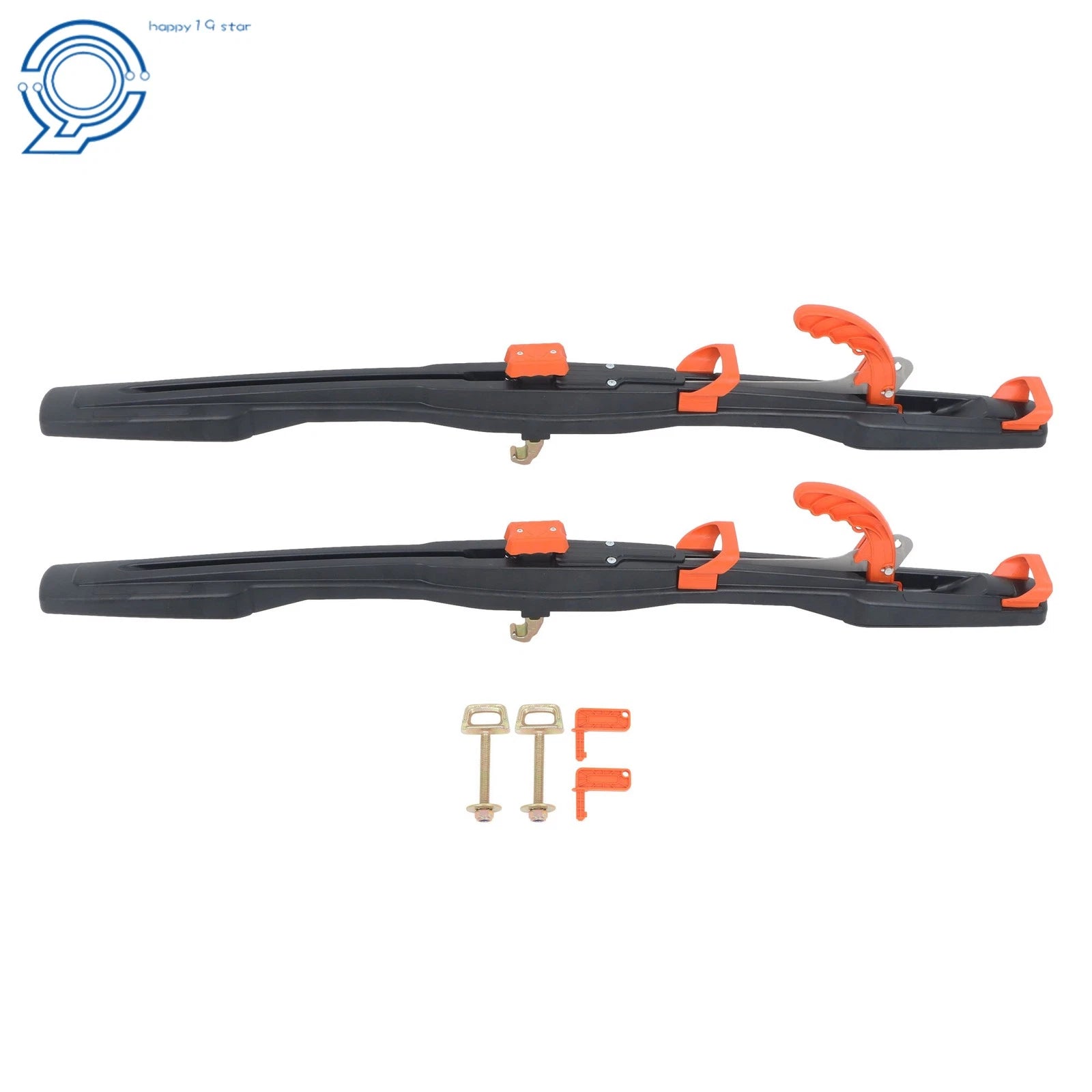 2X Snowmobile Sled Trailer Tie Down Front with Deck Hook