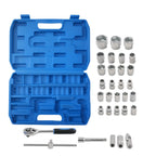 32PC Socket Wrench Set 1/2" 8-32mm Chrome Steel for Universal Use