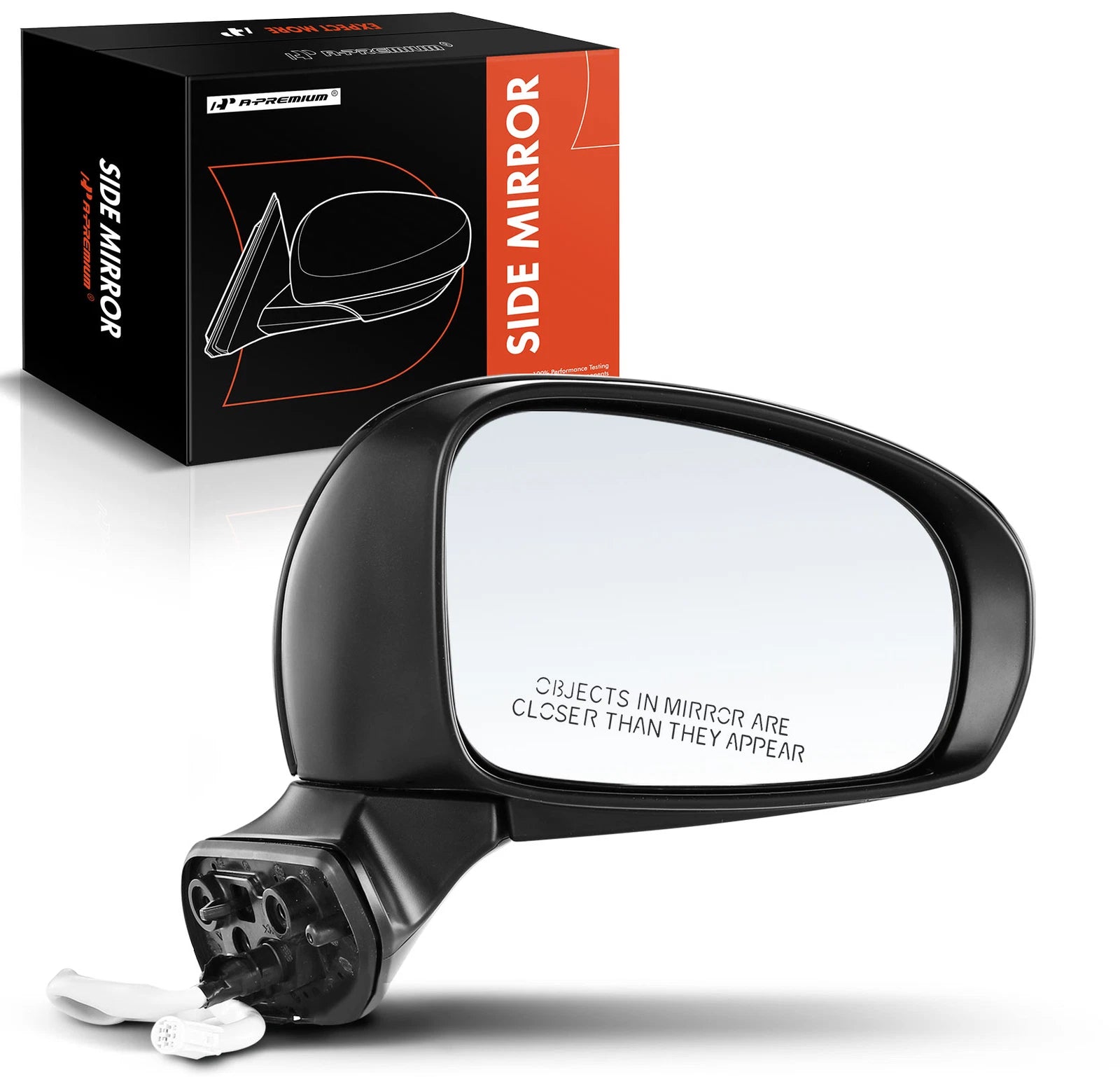 Passenger Power Mirror with Manual Fold and Heated for Toyota Prius V (2012-2017)