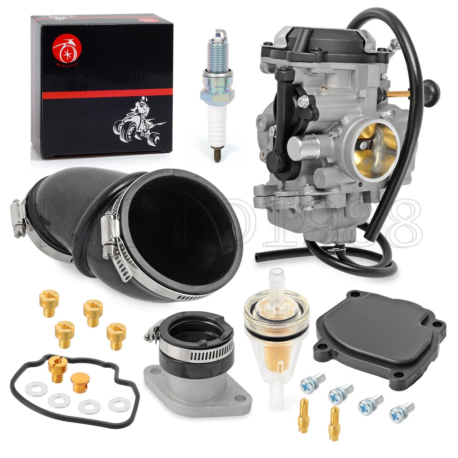 Carburetor + Intake Manifold Boot for Yamaha Wolverine 350 (1996–2005)