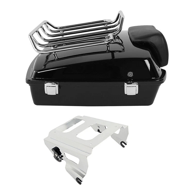 Razor Trunk Backrest Rack & Solo Mount for Harley Touring (2009–2013)