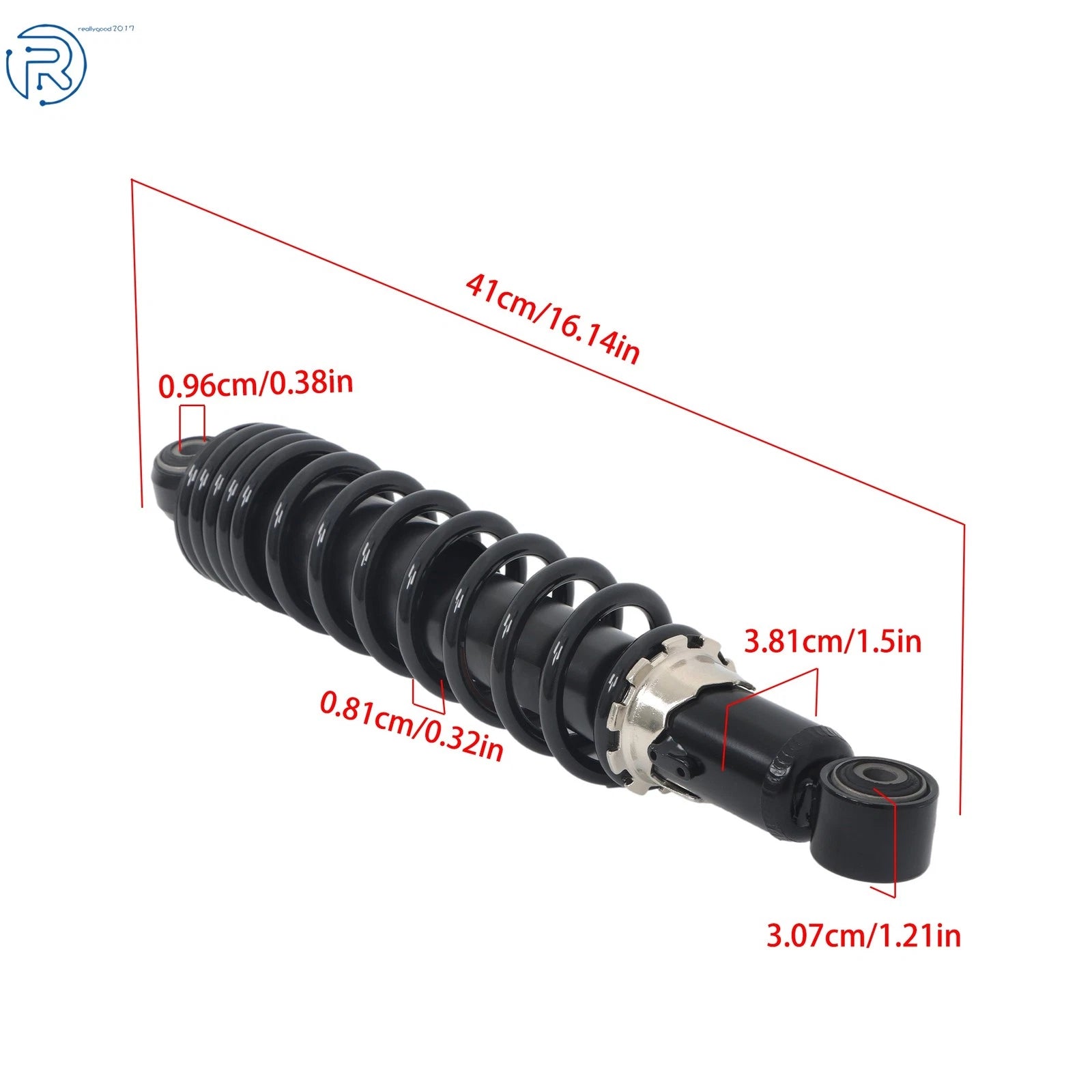 Set of 2 Front Coil-Over Shocks for Suzuki King Quad 750 (2008-2017)