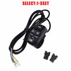 Handlebar Switch for Ebike Scooter 7/8in (1-3X) - Headlight, Turn Signal, Horn