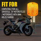 2X LED Turn Signal Lights for Universal Motorcycles (12V)