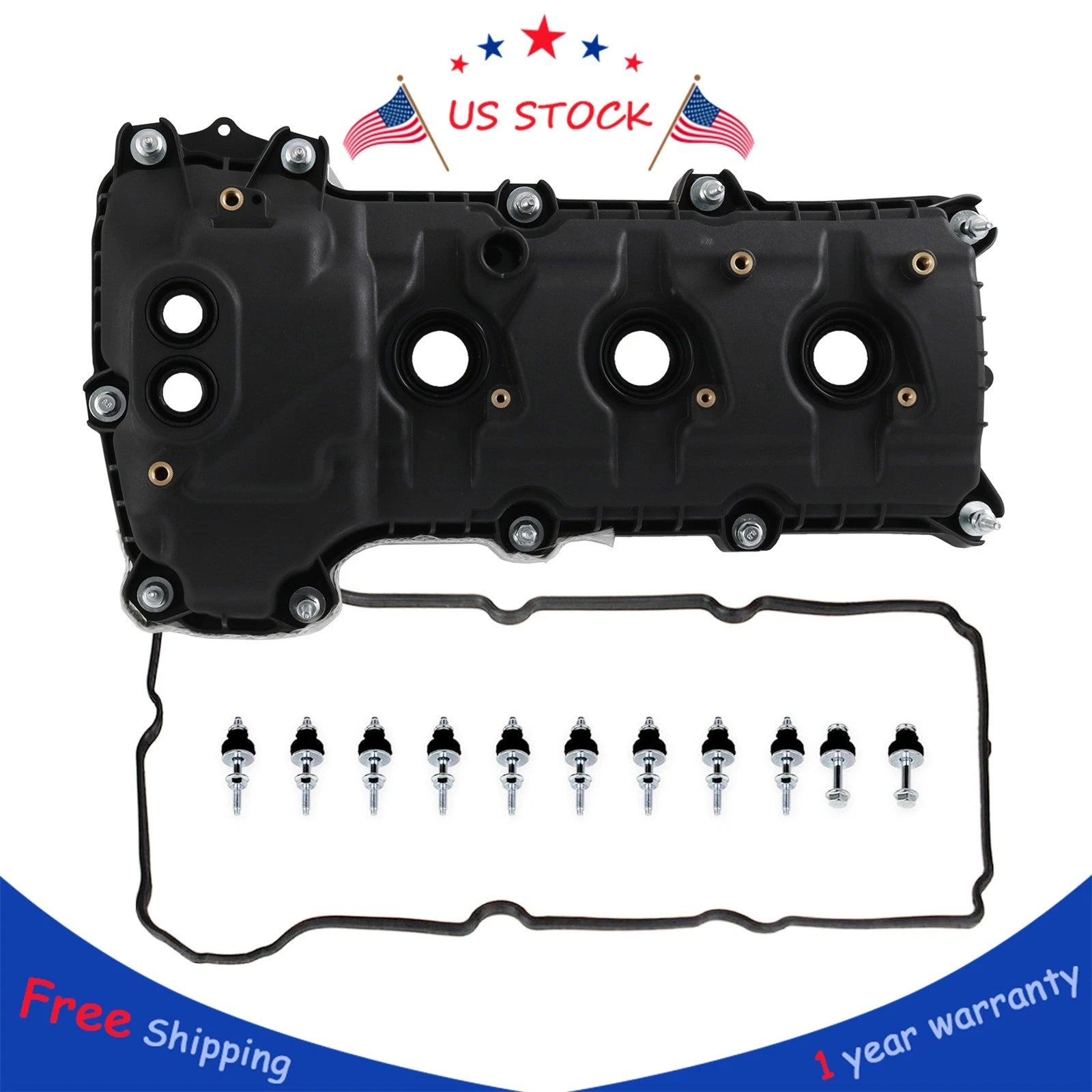 Right Valve Cover with Gasket for Ford F-150, Lincoln Continental (2011–2019)