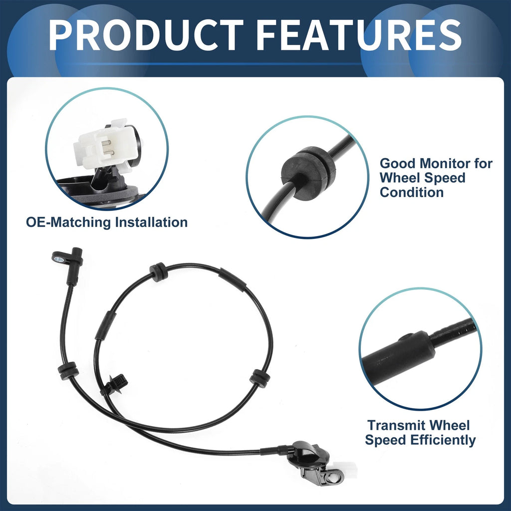 ABS Wheel Speed Sensor No.DG804371Y for Ford Fiesta (2009–2012) Rear