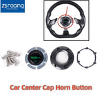 Black Center Cap Horn Button for Universal Steering Wheel