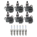 Set of 6 Ignition Coils & Double Iridium Spark Plugs for Mercedes W204 (2007–2014)