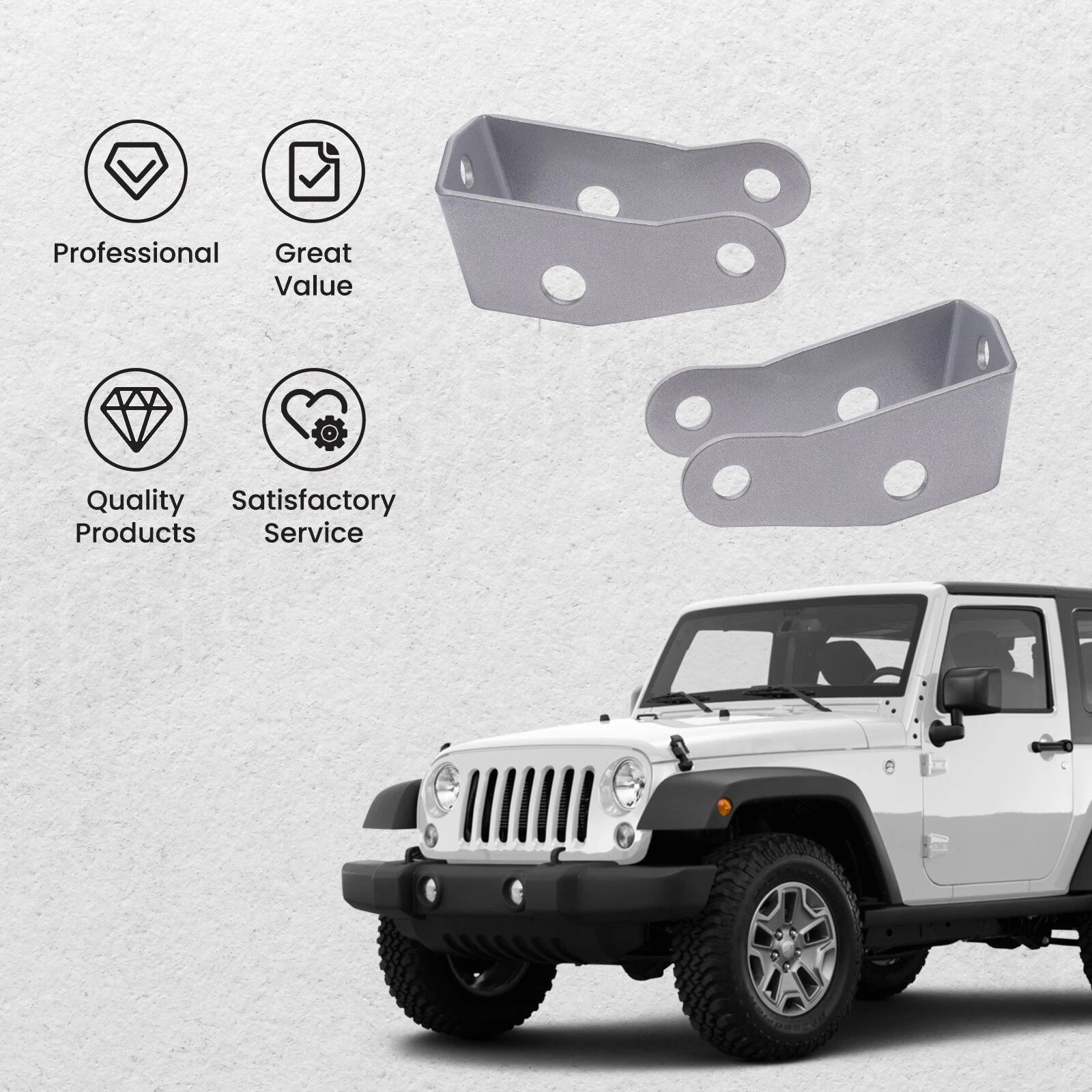 3'' Lift Leveling Kit for Jeep Wrangler JK (2007–2018)
