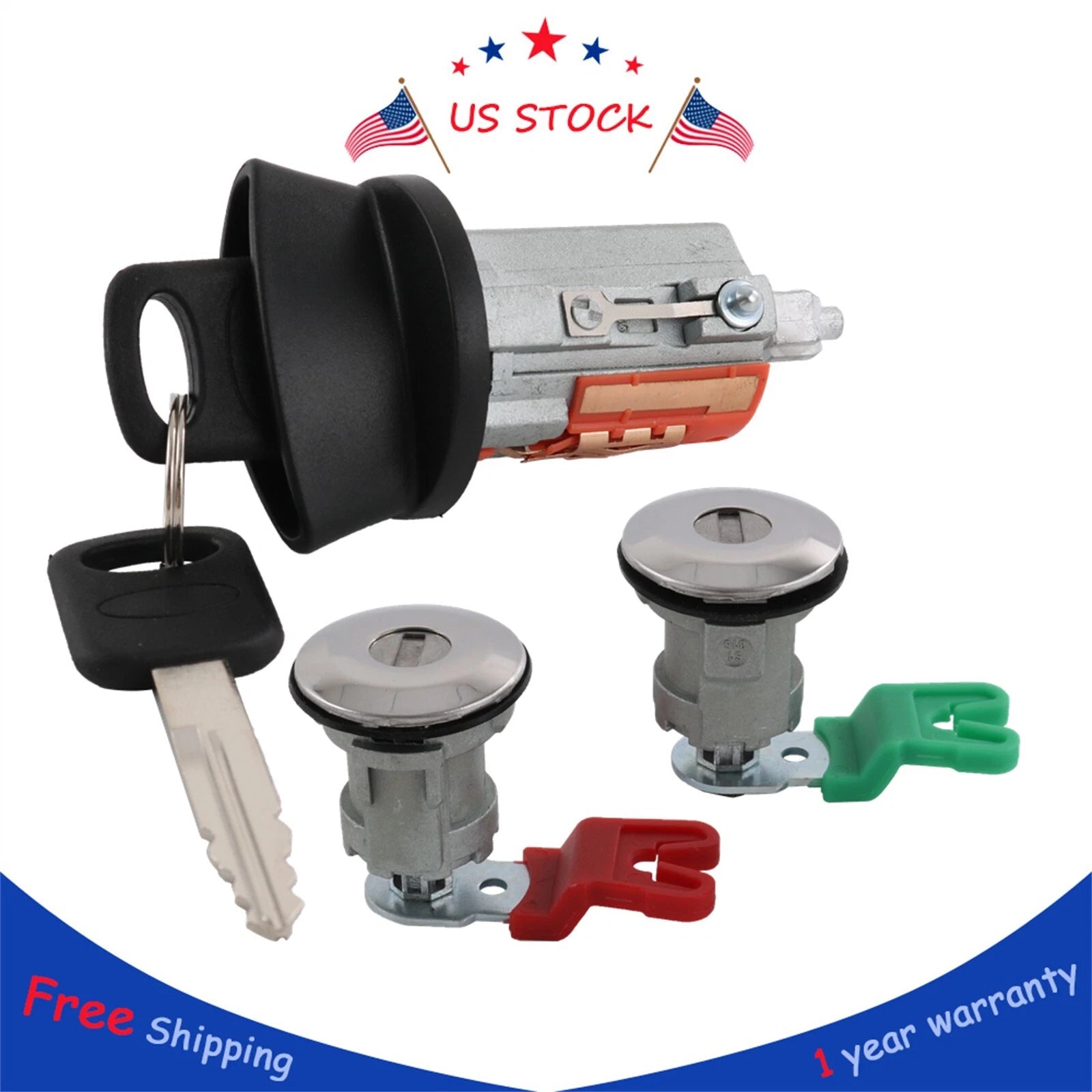 Ignition Switch Lock Cylinder & Door Lock Cylinders for Ford 
